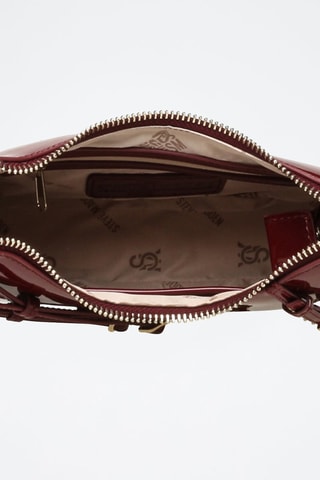 Sac bandoulière verni Liana 2 - Rouge