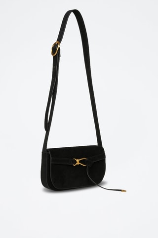 Sac bandoulière en cuir Klare - Noir
