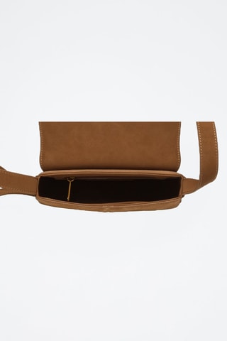 Sac bandoulière en nubuck Bklare - Marron clair