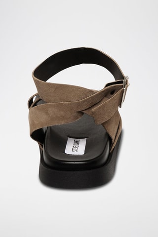 Sandales en nubuck Mybestie-E - Taupe
