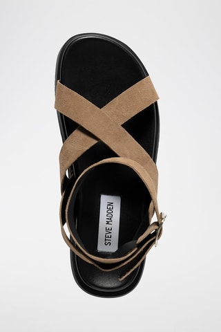 Sandales en nubuck Mybestie-E - Taupe