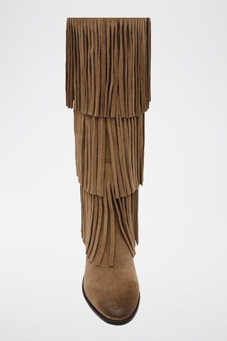 Bottes en cuir Spur - Taupe