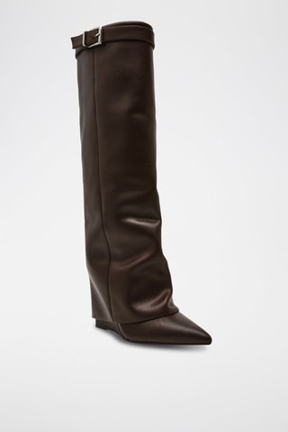 Bottes en cuir Corenne - Marron