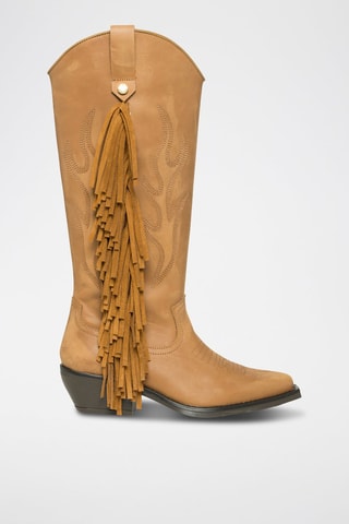 Bottes en cuir Wessel - Beige