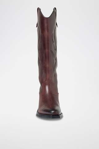 Bottes en cuir Wessel - Bordeaux