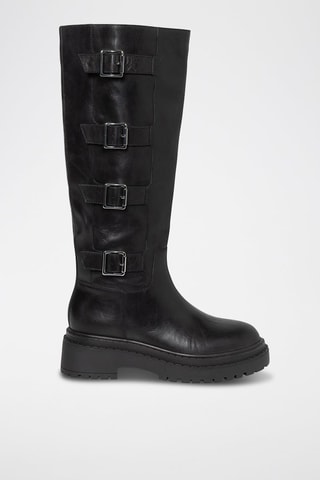 Bottes en cuir Solo - Noir