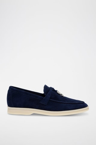 Mocassins en nubuck Portland - Bleu marine