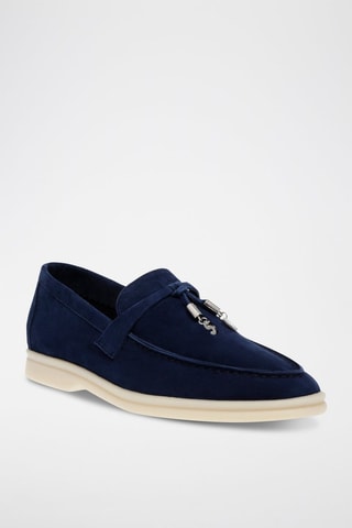 Mocassins en nubuck Portland - Bleu marine