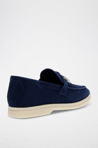 Mocassins en nubuck Portland - Bleu marine