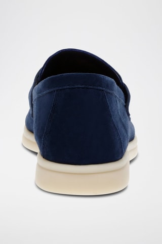 Mocassins en nubuck Portland - Bleu marine