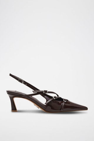 Escarpins vernis Liana - Marron foncé