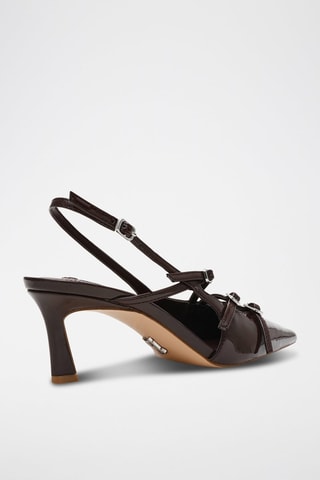 Escarpins vernis Liana - Marron foncé