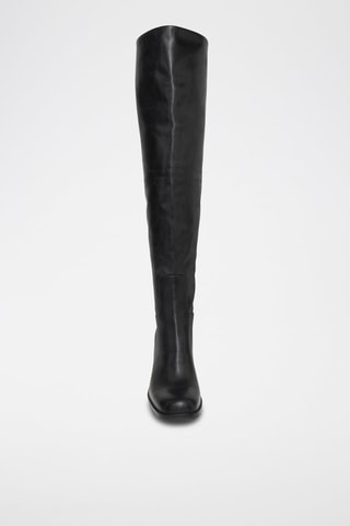 Cuissardes en cuir Venus - Noir