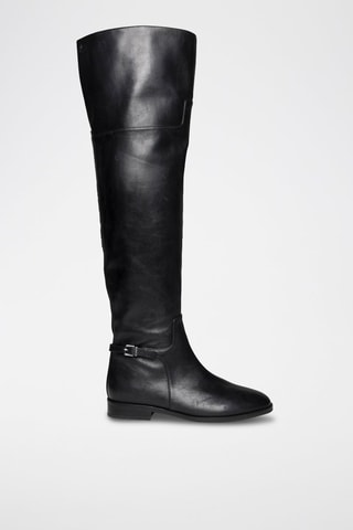 Cuissardes en cuir Jessa - Noir