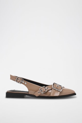 Ballerines vernies Grezly - Taupe