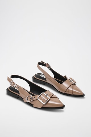 Ballerines vernies Grezly - Taupe