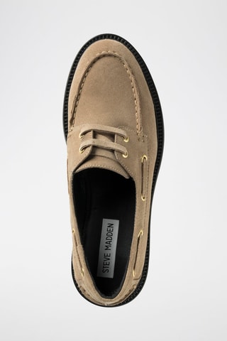 Chaussures bateau en nubuck Rummored - Taupe
