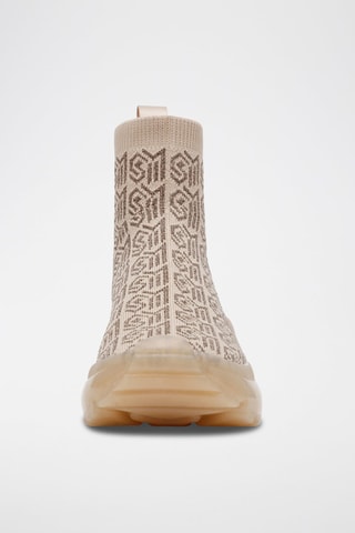 Baskets montantes plateformes Flyby - Beige