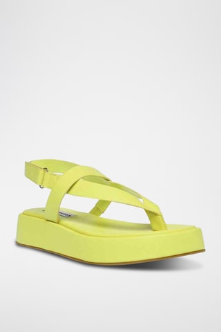 Sandales plateformes Bigtime - Jaune