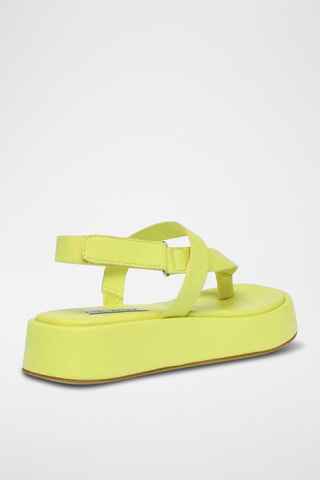 Sandales plateformes Bigtime - Jaune