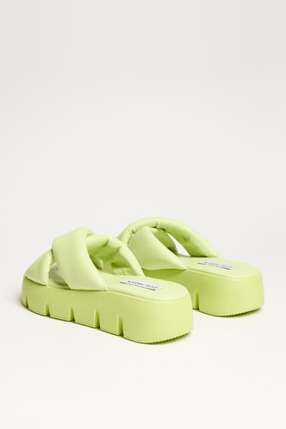 Mules plateformes Broadcast - Vert
