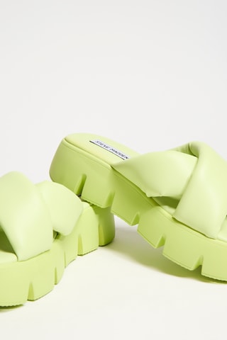 Mules plateformes Broadcast - Vert