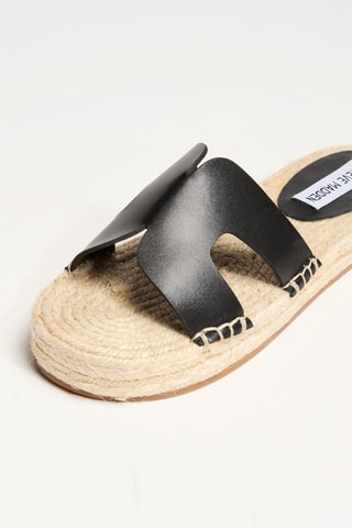 Mules plateformes en cuir Cheerup - Noir