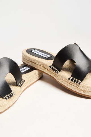 Mules plateformes en cuir Cheerup - Noir