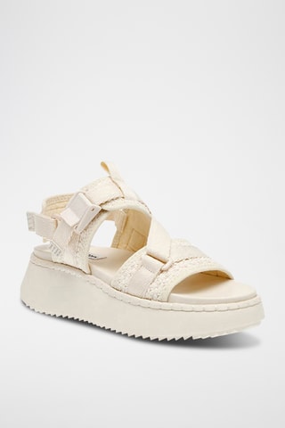 Sandales compensées Decorum - Beige