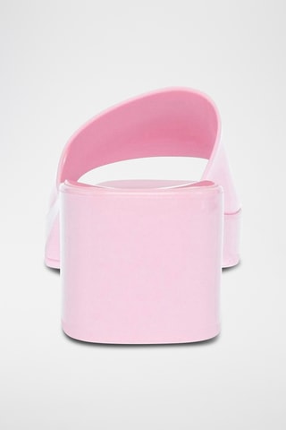 Mules à talons vernis Halston - Rose
