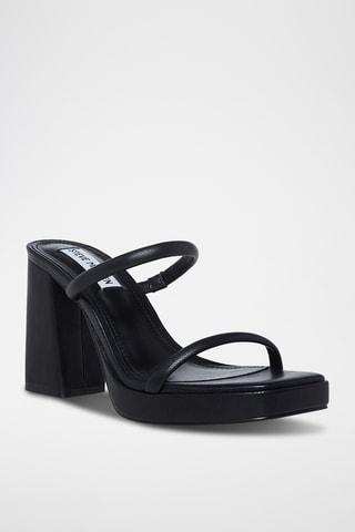 Mules à talons Polly - Noir