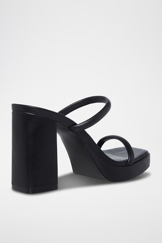 Mules à talons Polly - Noir