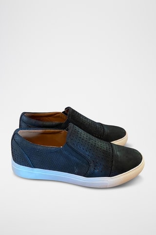 Slip-on en cuir Valene - Noir