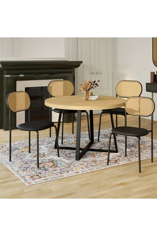 4 chaises Clarisse - 46 x 80 x 49 cm