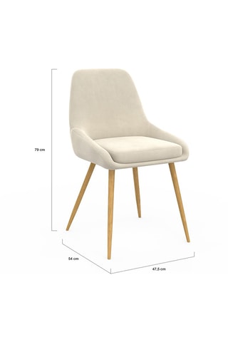 4 chaises Olivia - 47,5 x 79 x 54 cm