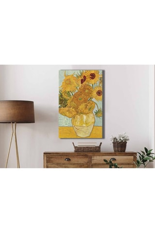 Cuadro "Jarrón con doce girasoles" Van Gogh - 45 x 70 cm