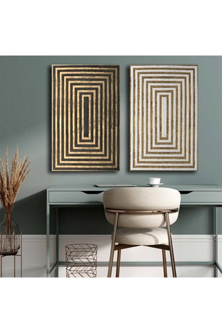 2 cuadros de pino - 45 x 70 cm