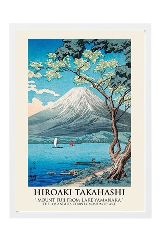 Cuadro «Monte Fuji desde el lago Yamanaka» Hiroaki Takahashi - 55 x 75 cm