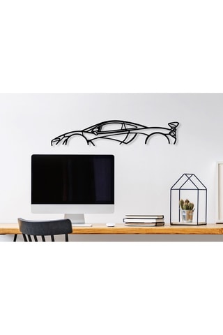 Adorno mural Mclaren P1 Silhouette - Negro - 68 x 14 x 0,15 cm