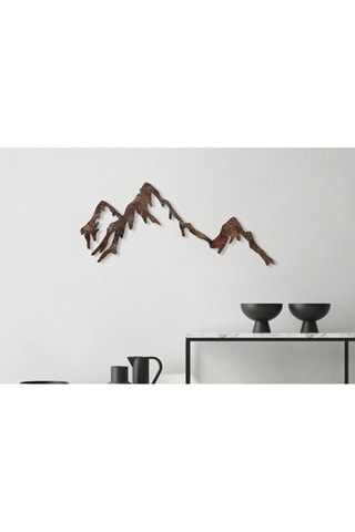 Adorno mural Rusty Mountain - 45 x 70 cm - Latón antiguo