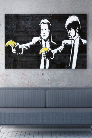 Tableau "Pulp Fiction"- Banksy - 70 x 100 cm - Reproduction