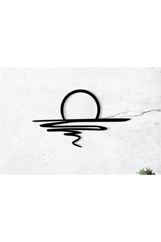 Adorno mural Sparkle - 70 x 41 cm - Negro