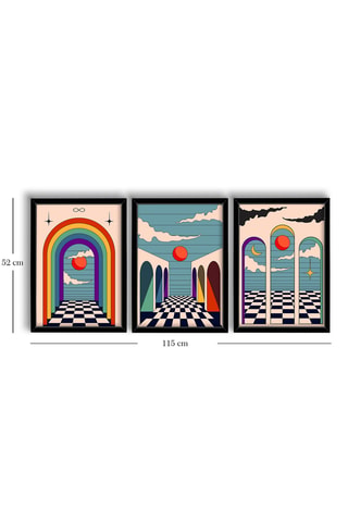 3 cuadros - 38 x 53 cm