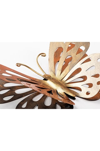 Adorno mural Farfalla - 32 x 29 cm - Dorado