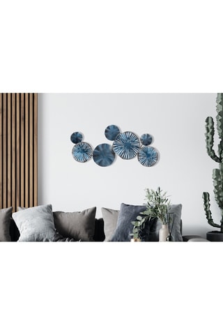 Adorno mural Astrid - 79 x 35 cm - Azul