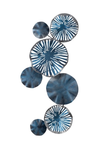 Adorno mural Astrid - 79 x 35 cm - Azul