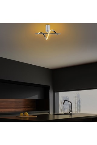 Plafón LED Likma - Plateado