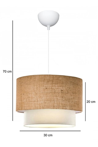 Lámpara de techo - Beige - 9-15 W