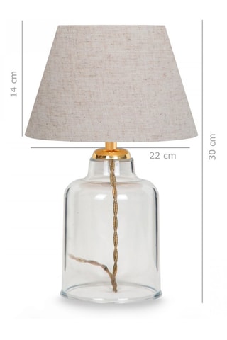 Lámpara de sobremesa Saglam - Crema - 40 W