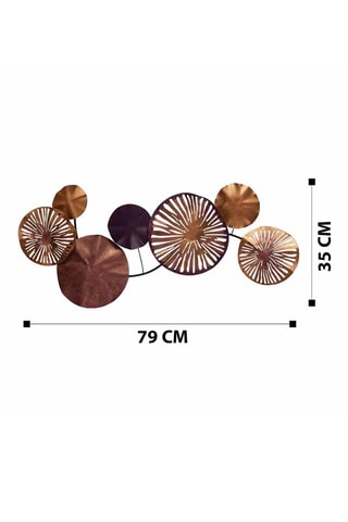Adorno mural - 79 x 35 cm - Bronce